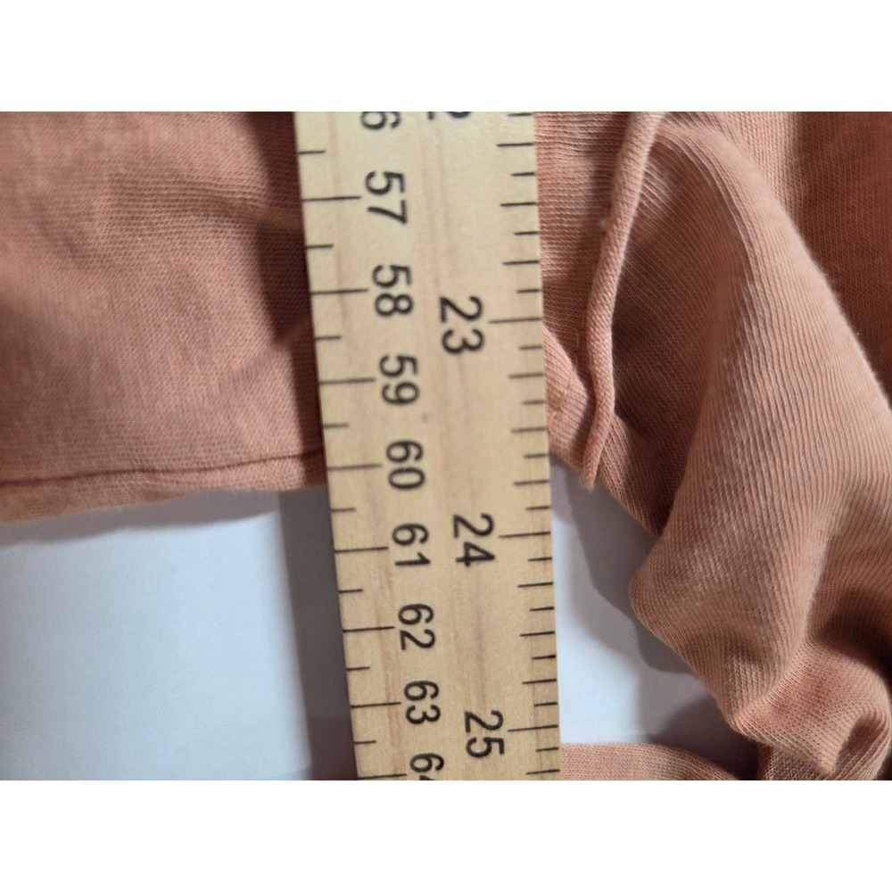 Pol Patchwork Long Sleeve Top Raw Hem Distressed … - image 5